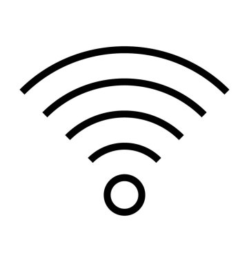 WiFi sinyal vektör simgesi