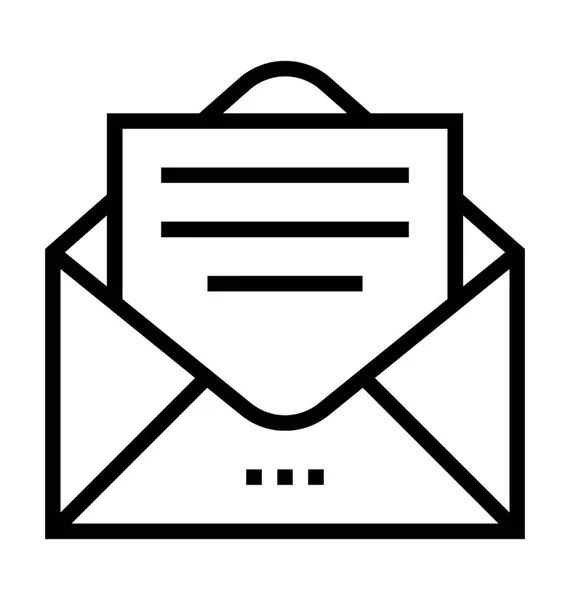 Email Icône Vectorielle Plate — Image vectorielle