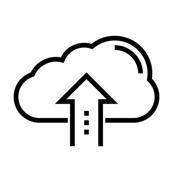 Nube Subir Icono Vector — Archivo Imágenes Vectoriales