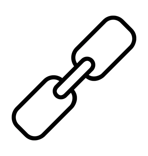 Link Flache Vektor Symbol — Stockvektor