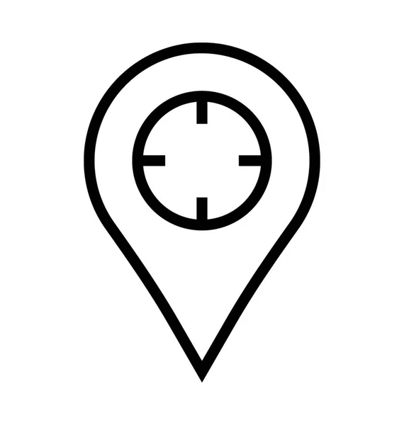 Map Pin Vector Icon — Stock Vector
