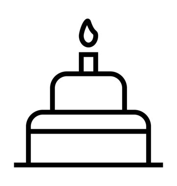  Doğum günü pastası vektör simgesi