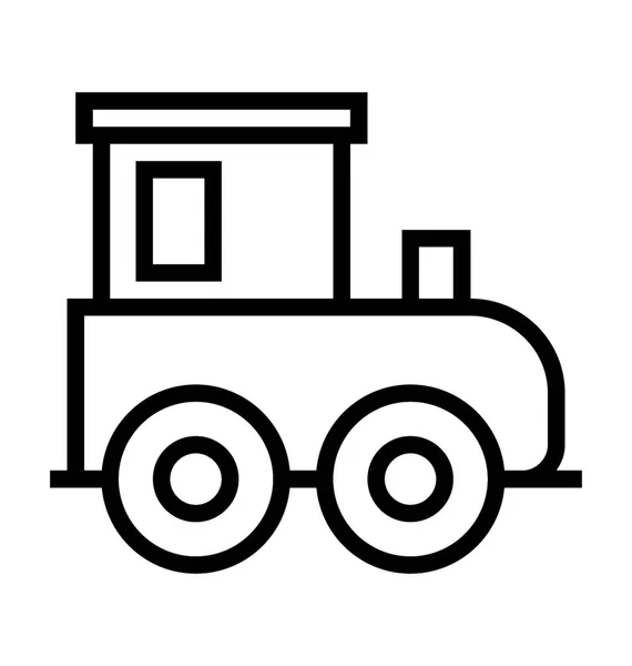 Toy Train Vector Icon — Stock Vector