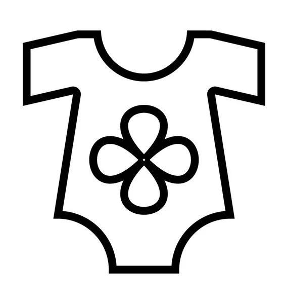 Camisa de bebé Vector Icono — Archivo Imágenes Vectoriales