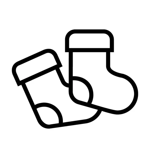 Çorap vektör simgesi — Stok Vektör