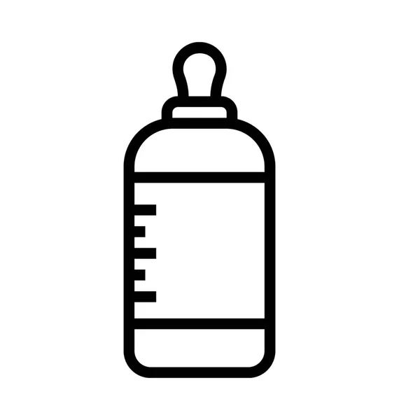 Baby fles vector pictogram — Stockvector