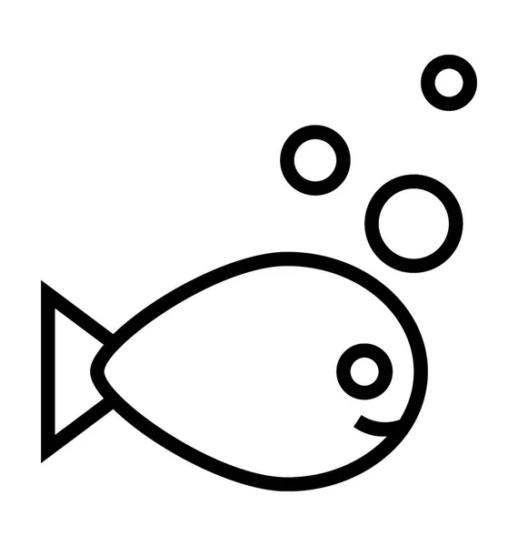 Fish Vector Icon — Stock Vector