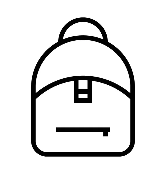 Ícone de vetor de saco escolar —  Vetores de Stock