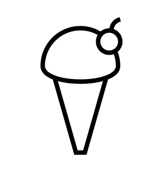 Jégkrém vektor ikon — Stock Vector