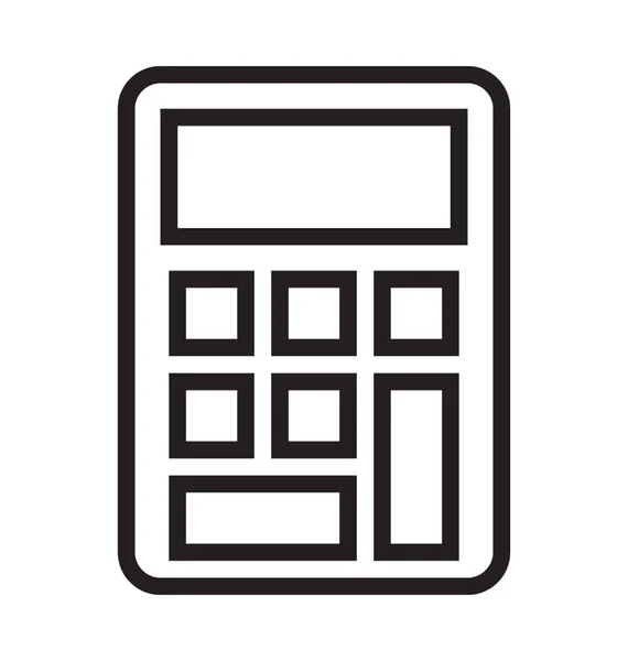 Calculadora Icono Vector Plano — Archivo Imágenes Vectoriales
