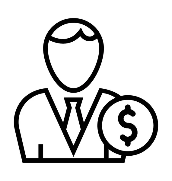 Contabilista Vector Icon — Vetor de Stock