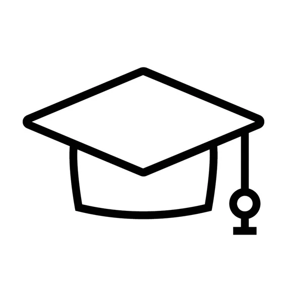 Mortarboard Vector Icon — Stock Vector