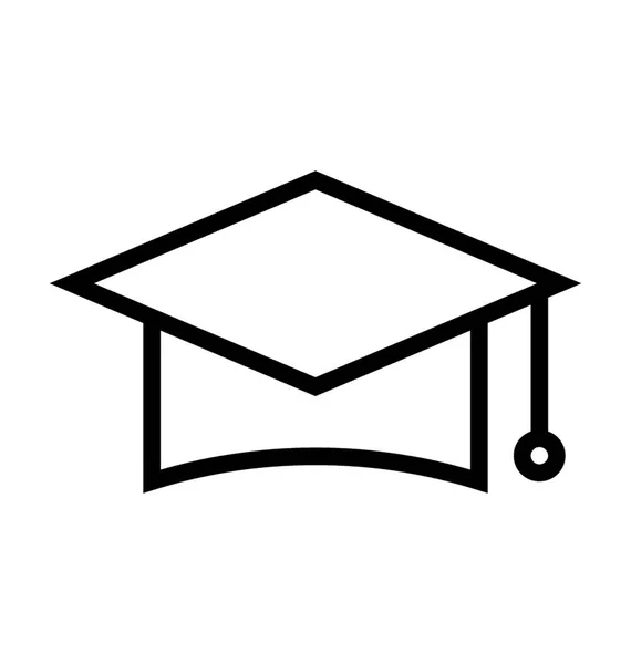 Mortarboard Vector Icon — Stock Vector