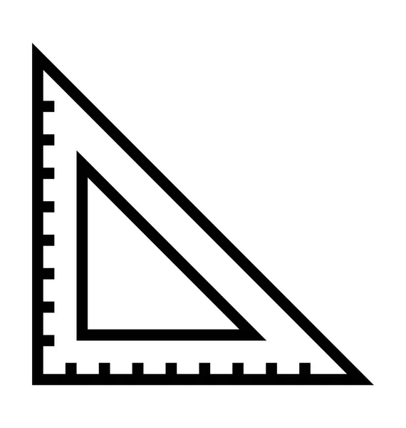 Set Square vektor symbol — Stock vektor