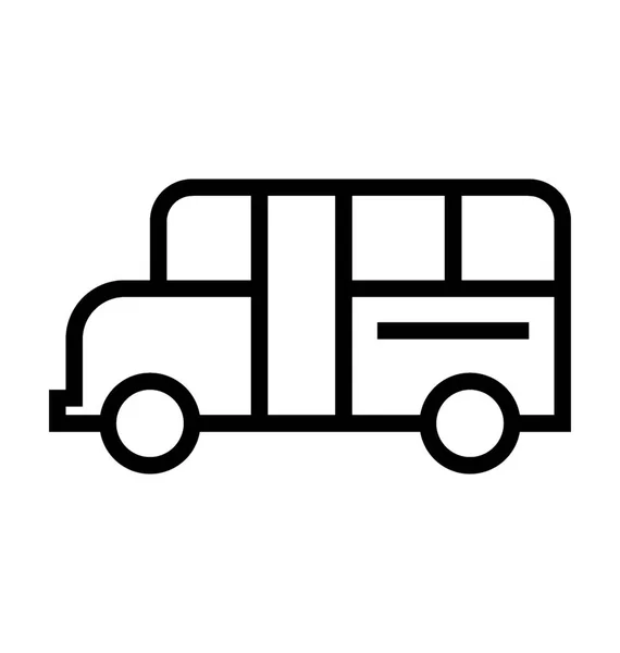 Icono vector de bus — Vector de stock