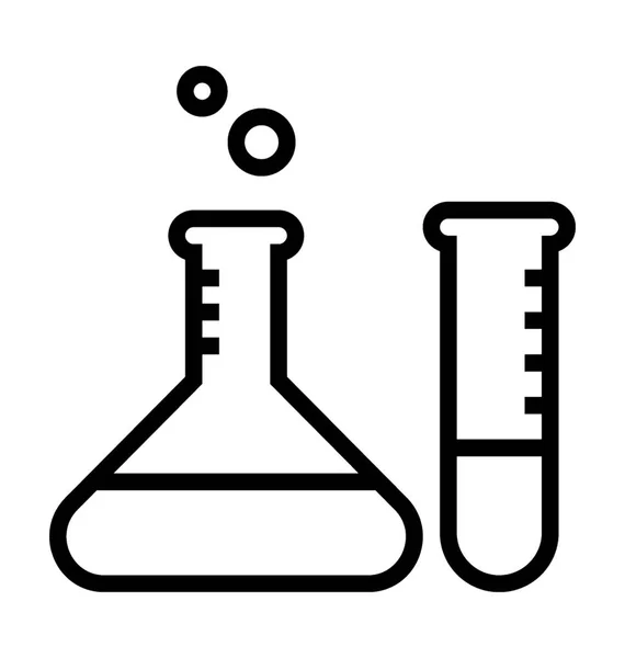 Ícone de vetor de teste de laboratório —  Vetores de Stock