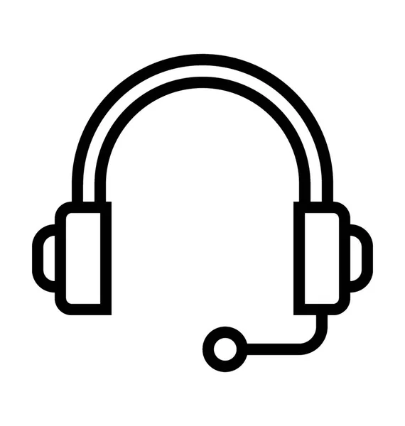 Auriculares vector icono — Vector de stock