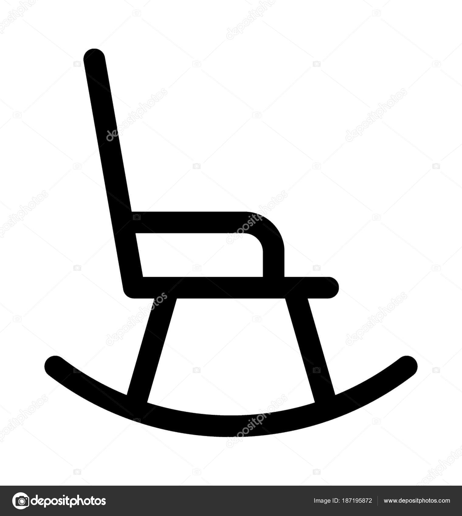 Ilustración vectorial del icono moderno de la silla — Vector de stock