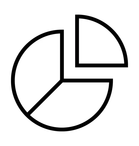 Ikona wektora wykresu ciasta — Wektor stockowy