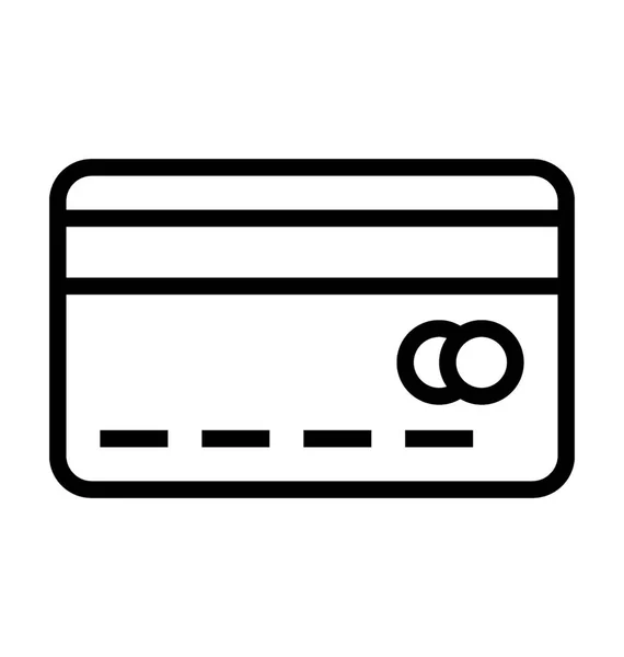 Tarjeta de crédito vector icono — Archivo Imágenes Vectoriales