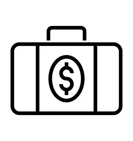 Money Bag Vector Icon — Stock Vector