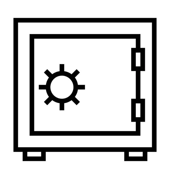 Bank Vault Vector Icon — Stock Vector