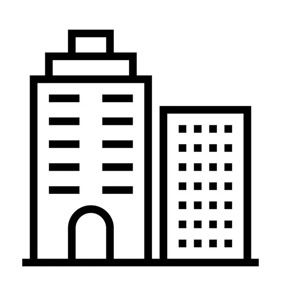 Gebäude-Vektor-Symbol — Stockvektor