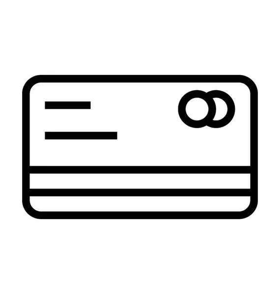 Tarjeta de crédito vector icono — Vector de stock