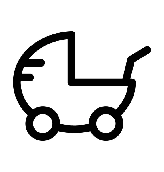 Kinderwagen-Vektor-Symbol — Stockvektor