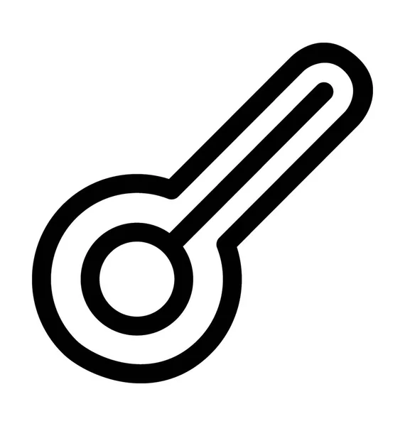 Thermometer-Vektorsymbol — Stockvektor