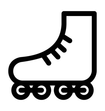 Paten düz vektör simgesi