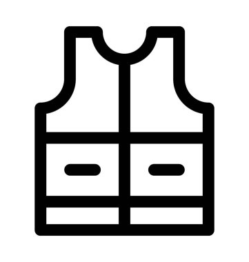 Hayat yelek vektör simgesi