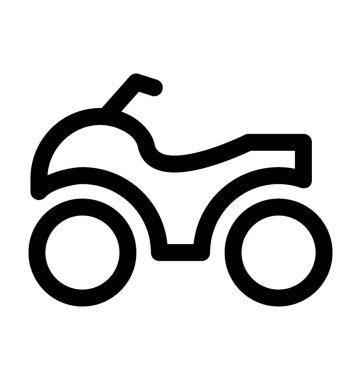 motosiklet düz vektör simgesi