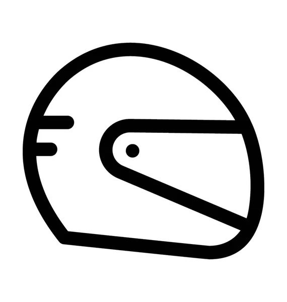 Helmet Flat Vector Icon — Stock Vector