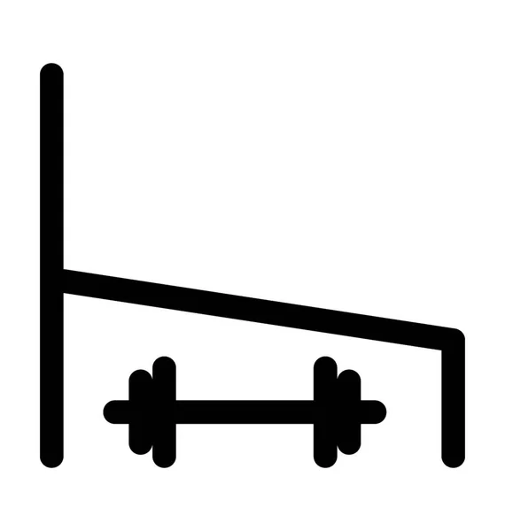 Workout Bench Vector Icon — Stock Vector