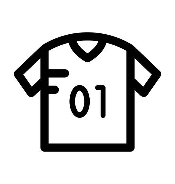 スポーツシャツのベクトルアイコン — ストックベクタ