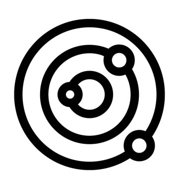   Güneş sistemi vektör simgesi