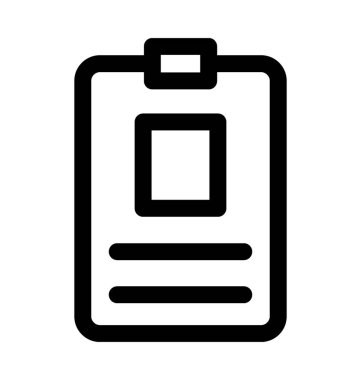  Kimlik kartı renkli vektör simgesi