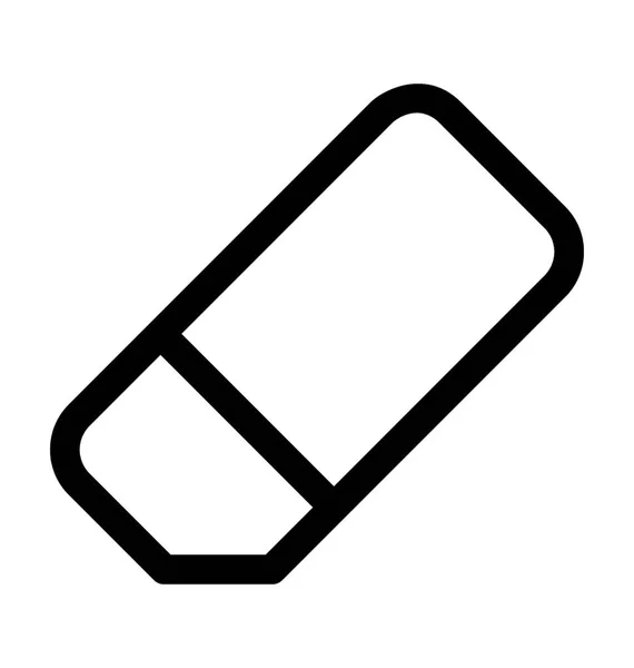 Eraser Vector Icon — Stock Vector