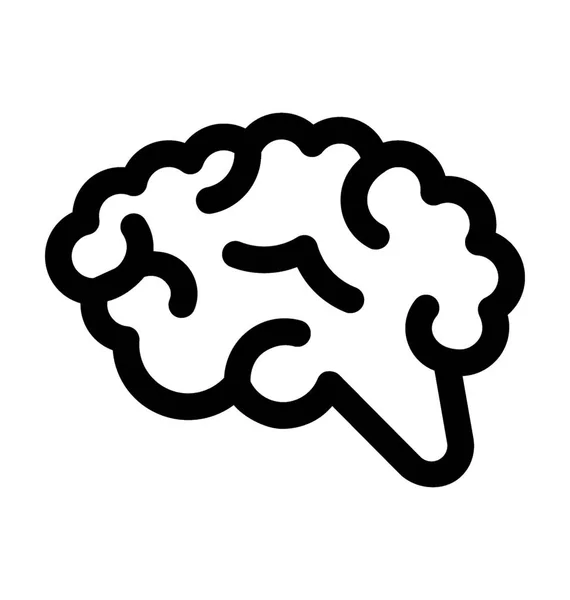 Icône vecteur cerveau humain — Image vectorielle