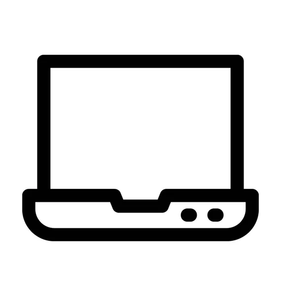 Laptop Vector Icon — Stock Vector