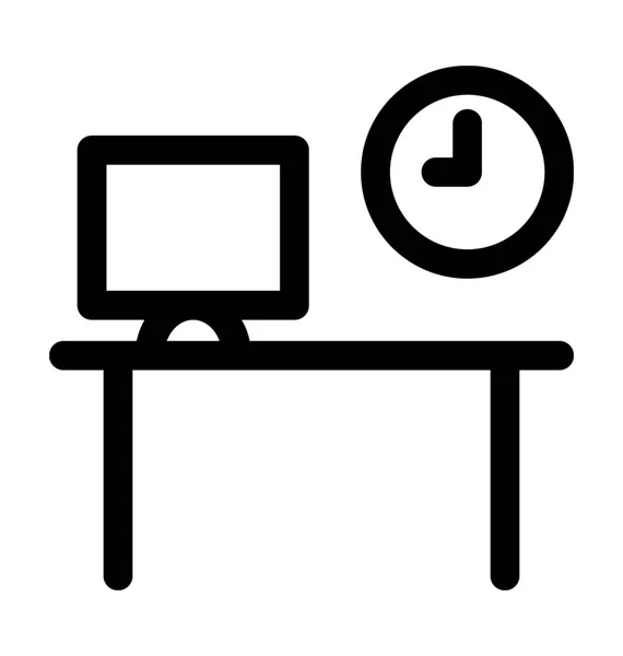 Computer Vector tabelpictogram — Stockvector