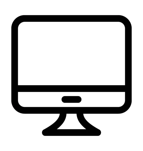 Monitor-Vektor-Symbol — Stockvektor