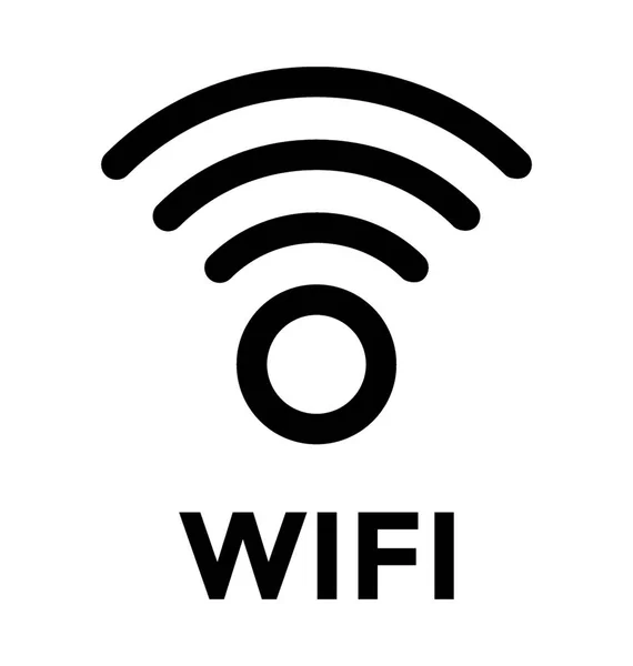 Icona vettoriale della zona WiFi — Vettoriale Stock