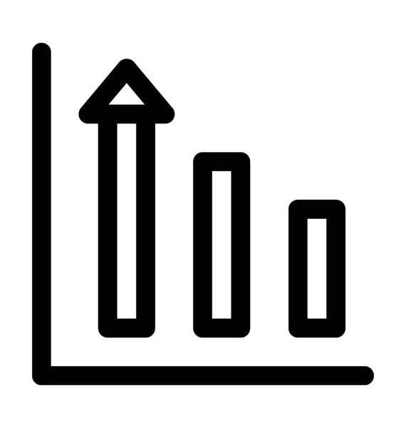 Balkendiagramm-Vektorsymbol — Stockvektor