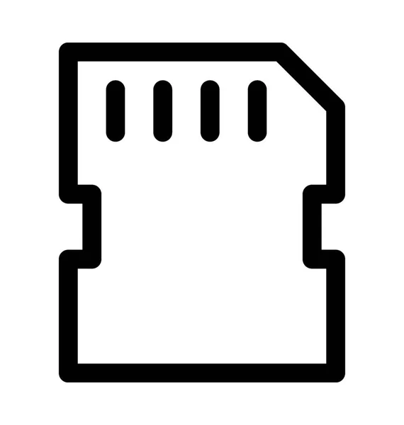 Ícone de vetor de cartão de memória — Vetor de Stock