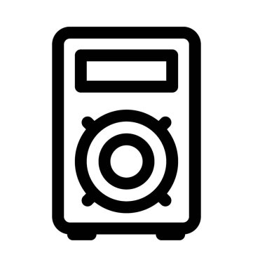 Hoparlör Düz Vektör Simgesi