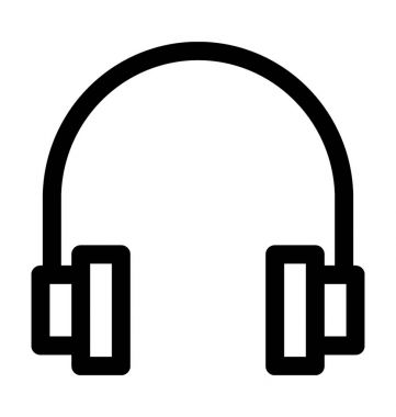 Kulaklıklar Düz Vektör Simgesi