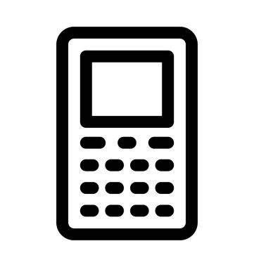 telefon düz vektör simgesi