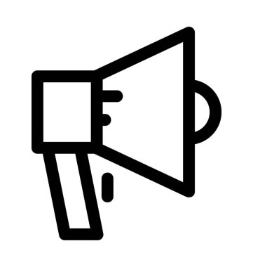 megafon düz vektör simgesi